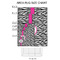 Zebra Print 2'x3' Indoor Area Rugs - Size Chart