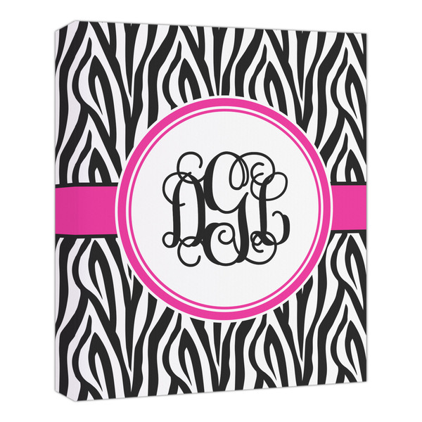 Custom Zebra Print Canvas Print - 20x24 (Personalized)