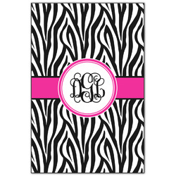 Zebra Print Wood Print - 20x30 (Personalized)