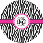 Zebra Print Multipurpose Round Labels - Custom Sized (Personalized)