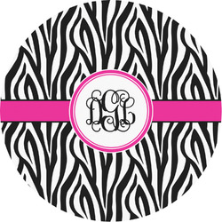 Zebra Print Multipurpose Round Labels - Custom Sized (Personalized)