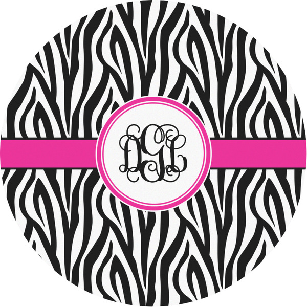 Custom Zebra Print Multipurpose Round Labels - 3" (Personalized)