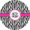 Zebra Print 3" Multipurpose Round Labels - Single Sticker