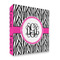 Zebra Print 3 Ring Binders - Full Wrap - 2" - FRONT