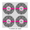 Zebra Print 4" Multipurpose Round Labels - Sheet