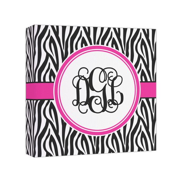 Custom Zebra Print Canvas Print - 8x8 (Personalized)