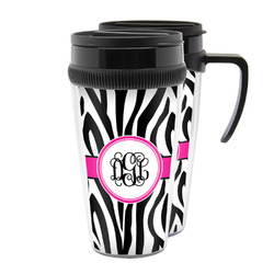 Zebra Print Acrylic Travel Mug (Personalized)
