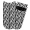 Zebra Print Adult Ankle Socks - Single Pair - Front and Back