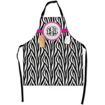 Zebra Print Apron With Pockets w/ Monogram