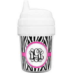 Zebra Print Baby Sippy Cup (Personalized)