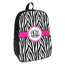 Zebra Print Kids Backpack (Personalized)