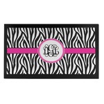 Zebra Print Bar Mat - Small (Personalized)