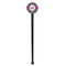 Zebra Print Black Plastic 7" Stir Stick - Round - Single Stick