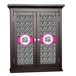 Zebra Print Cabinet Decal - Large (Personalized)