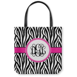 Zebra Print Canvas Tote Bag (Personalized)