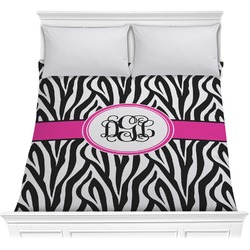 Zebra Print Comforter - Full / Queen (Personalized)