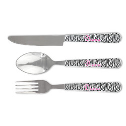 Zebra Print Cutlery Set (Personalized)
