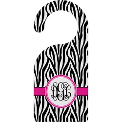 Zebra Print Door Hanger (Personalized)