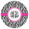 Zebra Print Drink Topper - Medium - Single