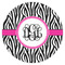 Zebra Print Drink Topper - Small - Single