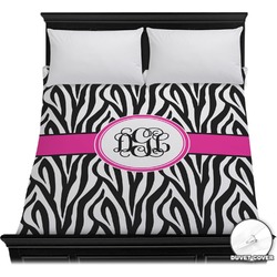 Zebra Print Duvet Cover - Full / Queen (Personalized)