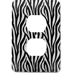 Zebra Print Electric Outlet Plate