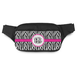 Zebra Print Fanny Pack - Modern Style (Personalized)