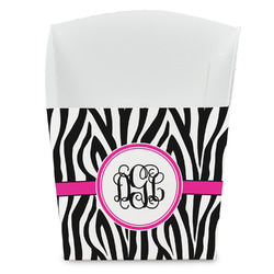 Zebra Print French Fry Favor Boxes (Personalized)