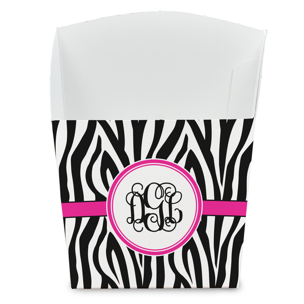 Custom Zebra Print French Fry Favor Boxes (Personalized)