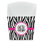 Zebra Print French Fry Favor Box - Front View