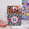 Zebra Print French Fry Favor Box - w/ Treats View