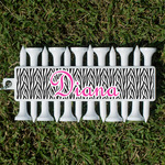 Zebra Print Golf Tees & Ball Markers Set (Personalized)