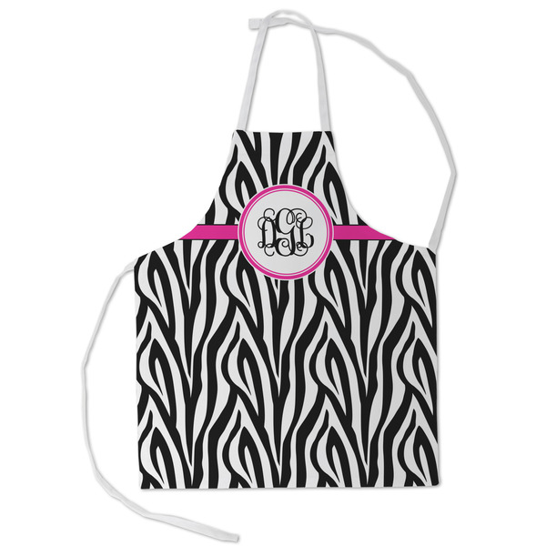 Custom Zebra Print Kid's Apron - Small (Personalized)