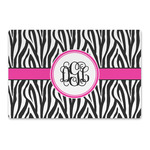 Zebra Print Large Rectangle Car Magnet (Personalized)