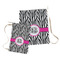 Zebra Print Laundry Bag - Both Bags