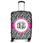 Zebra Print Suitcase - 24" Medium - Checked (Personalized)