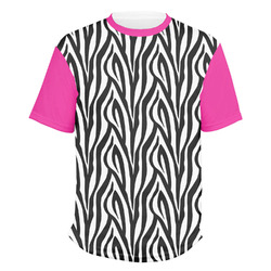 Zebra Print Men's Crew T-Shirt - 2X Large