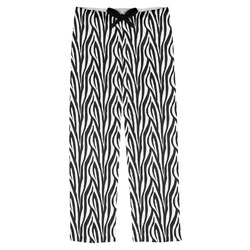 Zebra Print Mens Pajama Pants - L