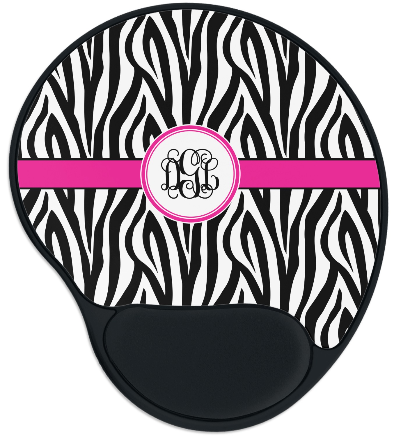 zebra print mouse pad