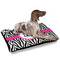 Zebra Print Outdoor Dog Beds - Large - IN CONTEXT