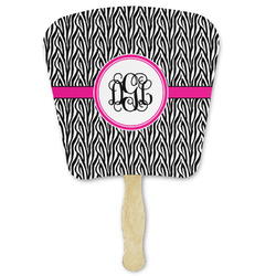 Zebra Print Paper Fan (Personalized)