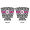 Zebra Print Party Cup Sleeves - with bottom - APPROVAL