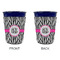 Zebra Print Party Cup Sleeves - without bottom - Approval