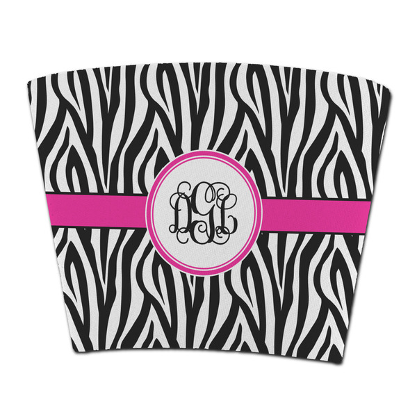 Custom Zebra Print Party Cup Sleeve - without bottom (Personalized)