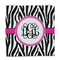 Zebra Print Party Favor Gift Bag - Matte - Front