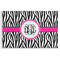 Zebra Print Disposable Paper Placemat - Front View