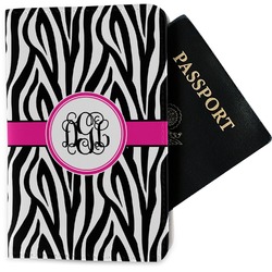Zebra Print Passport Holder - Fabric (Personalized)