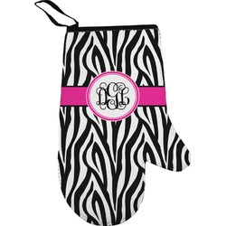 Zebra Print Oven Mitt (Personalized)