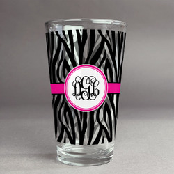 Zebra Print Pint Glass - Full Print (Personalized)