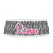 Zebra Print Plastic Pet Bowls - Small - FRONT